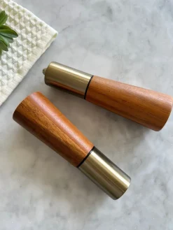 Busa Designs Kitchen>Acacia Wood Salt and Pepper Grinders