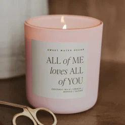Sweet Water Decor Candles|15 Oz Matte Jars>All of Me Loves All of You - 15 oz