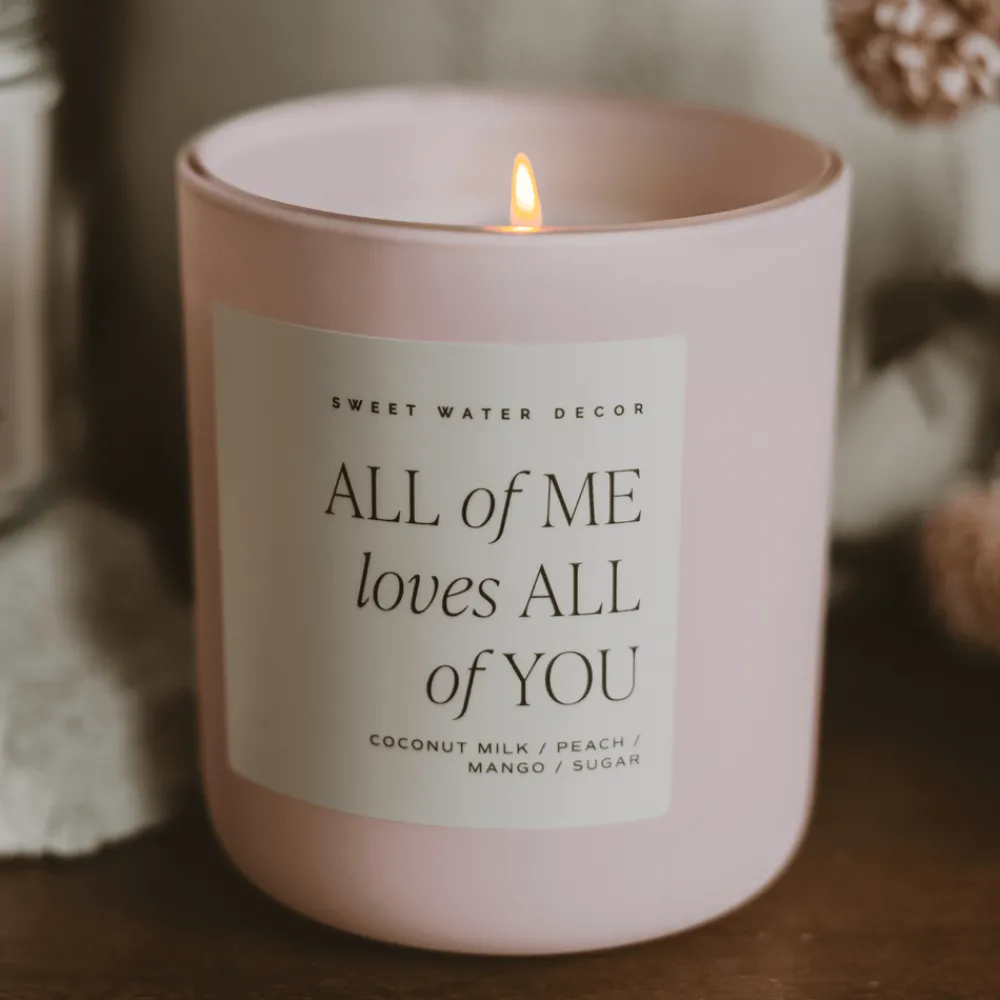 Sweet Water Decor Candles|15 Oz Matte Jars>All of Me Loves All of You - 15 oz