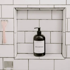 Sweet Water Decor Soap Dispensers>Amber Plastic Shampoo - 16 oz