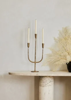 Afloral.com Home Decor|Tapered>Antique Gold Candelabra Candle Holder