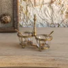 White Cliff Studio Kitchen|Home Decor>Astor Gold Salt Cellar with Spoons