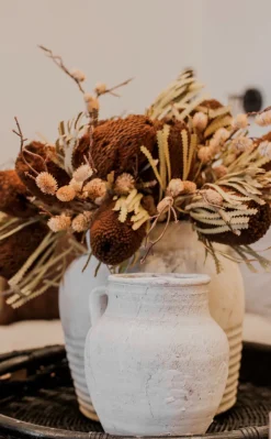 Shoppe At The Avenue Home Decor|Florals & Greenery>Banksia Brown Flower Stem