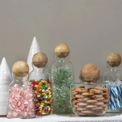 White Cliff Studio Kitchen>Baylor Decanter with Mango Wood Stopper