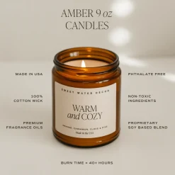 Sweet Water Decor Candles|9 Oz Amber Jars><noscript><img width=