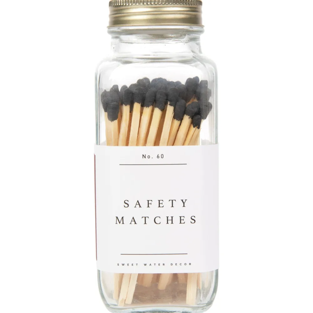Sweet Water Decor Matches & Lighters|Candle Accessories>Black Tip - 3.75"