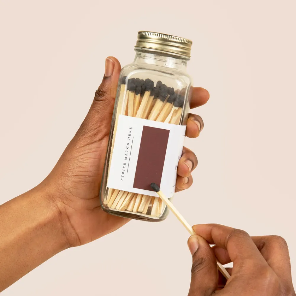 Sweet Water Decor Matches & Lighters|Candle Accessories>Black Tip - 3.75"