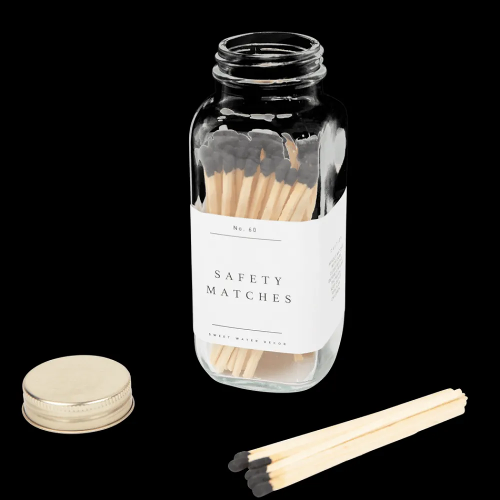 Sweet Water Decor Matches & Lighters|Candle Accessories>Black Tip - 3.75"