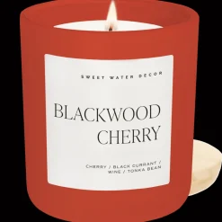 Sweet Water Decor Candles|15 Oz Matte Jars>Blackwood Cherry - 15 oz