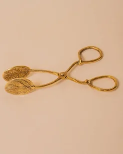 Shoppe At The Avenue Kitchen|Home Decor>Brass Leaf Tongs - Sweet Water Decor