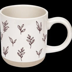Sweet Water Decor Drinkware>Brown Leaves 14 oz Mug
