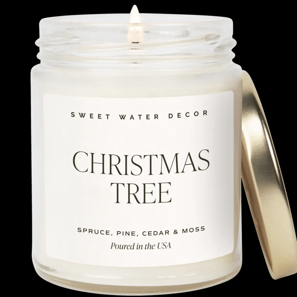 Sweet Water Decor Candles|9 Oz Clear Jars>Christmas Tree - 9 oz