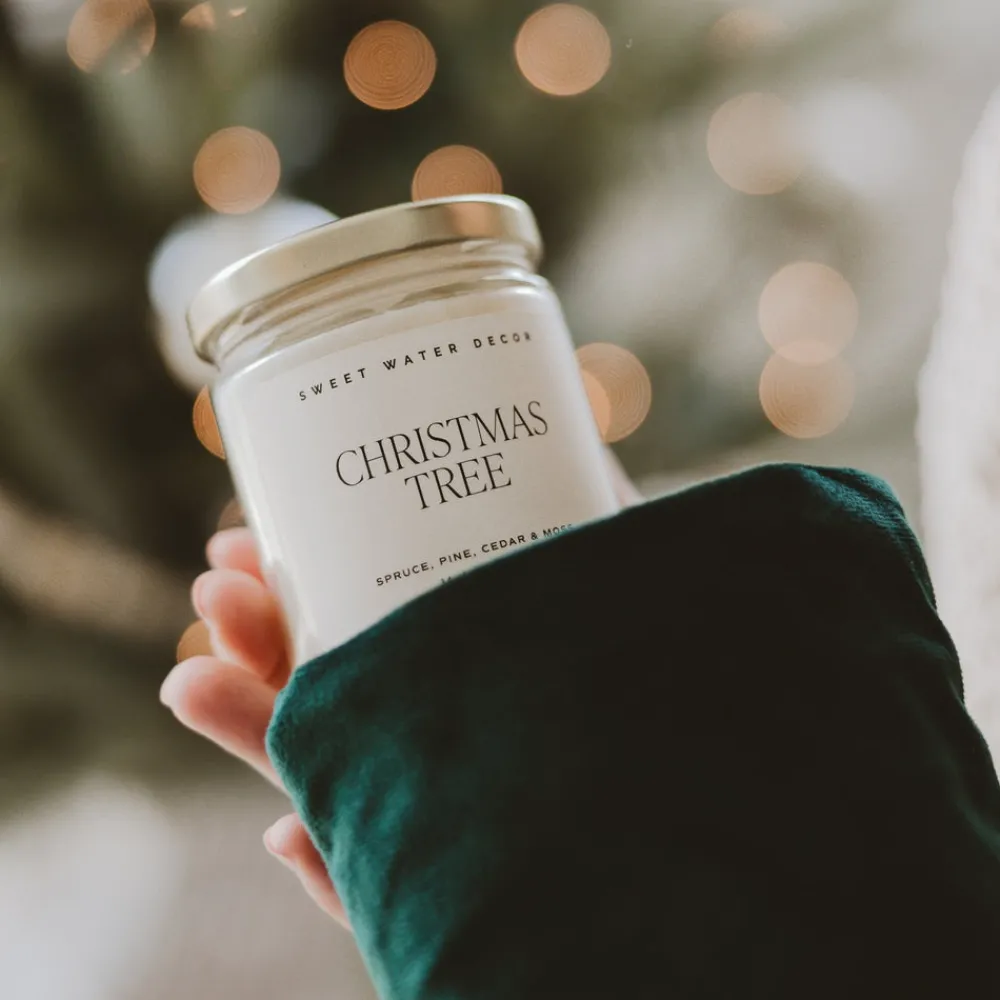 Sweet Water Decor Candles|9 Oz Clear Jars>Christmas Tree - 9 oz
