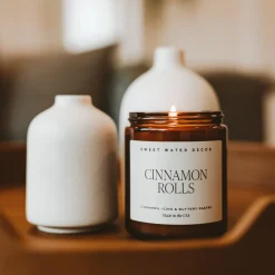 Sweet Water Decor Candles|9 Oz Amber Jars>Cinnamon Rolls - 9 oz