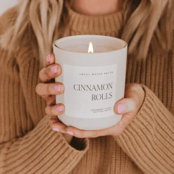 Sweet Water Decor Candles|15 Oz Matte Jars>Cinnamon Rolls - 15 oz