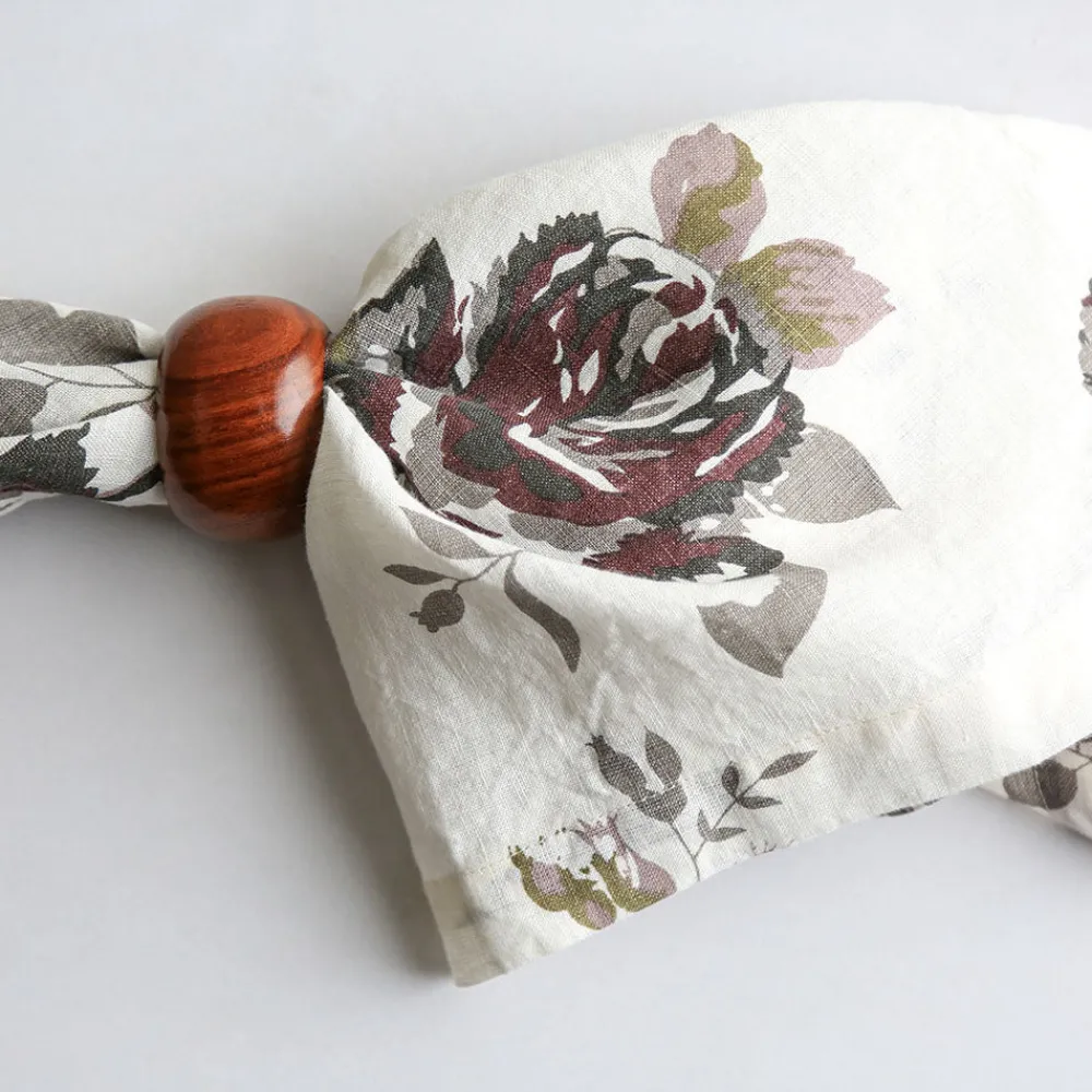 CG Hunter Kitchen|Home Decor>Eggplant and Grey Roses Napkins - Sweet Water Decor