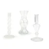 CG Hunter Home Decor>Etched Borosilicate Glass Bud Vases - Set of 3
