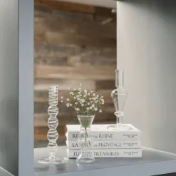 CG Hunter Home Decor>Etched Borosilicate Glass Bud Vases - Set of 3