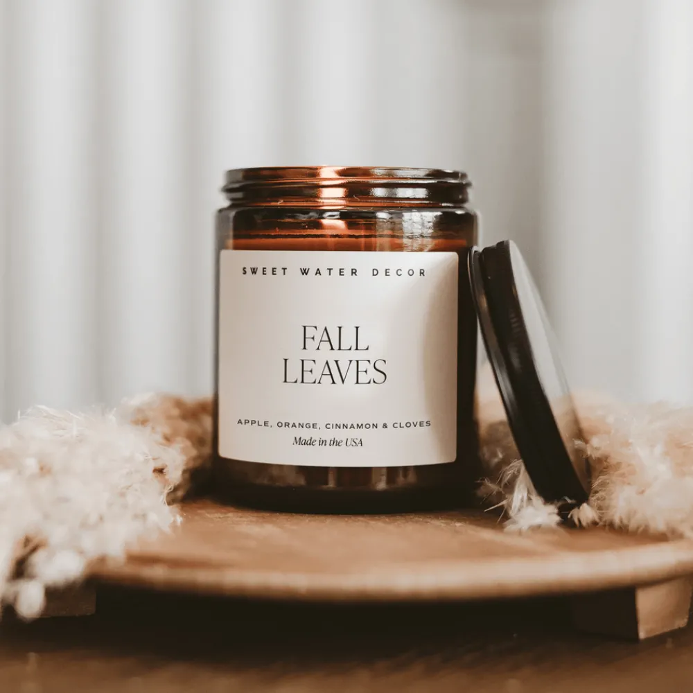 Sweet Water Decor Candles|9 Oz Amber Jars>Fall Leaves - 9 oz