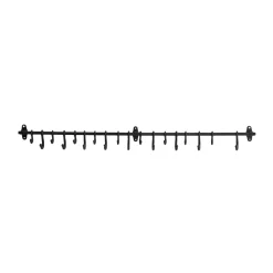 Shoppe At The Avenue Home Decor>Forged Metal Wall Rod with Hooks