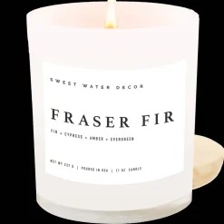 Sweet Water Decor Candles|11 Oz White Jars>Fraser Fir - 11 oz