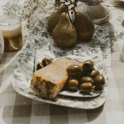 Sweet Water Decor Trays & Ring Dishes|Kitchen>Green Delft Trays - Set of 2