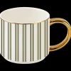 Sweet Water Decor Drinkware>Green Stripe 14 oz Mug