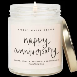 Sweet Water Decor Candles|9 Oz Clear Jars>Happy Anniversary - 9 oz