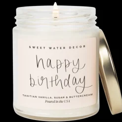 Sweet Water Decor Candles>Happy Birthday - 9 oz