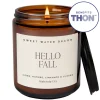 Sweet Water Decor Candles|9 Oz Amber Jars>Hello Fall - 9 oz
