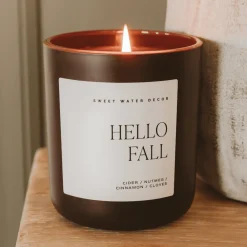 Sweet Water Decor Candles|15 Oz Matte Jars>Hello Fall - 15 oz