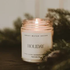 Sweet Water Decor Candles|9 Oz Clear Jars>Holiday - 9 oz