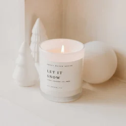 Sweet Water Decor Candles|11 Oz White Jars>Let it Snow - 11 oz
