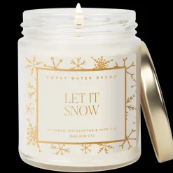 Sweet Water Decor Candles|Patterned Candles>Let it Snow - 9 oz