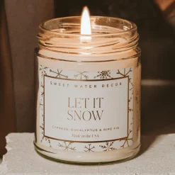 Sweet Water Decor Candles|Patterned Candles>Let it Snow - 9 oz