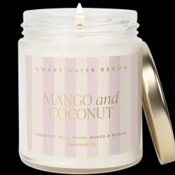 Sweet Water Decor Candles|Patterned Candles>Mango and Coconut - 9 oz