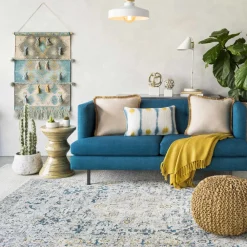 Boutique Rugs Rugs>Merrittstown Pouf - Sweet Water Decor