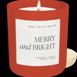 Sweet Water Decor Candles|15 Oz Matte Jars>Merry and Bright - 15 oz