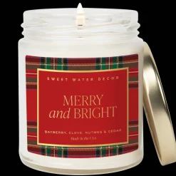 Sweet Water Decor Candles|Patterned Candles>Merry and Bright - 9 oz