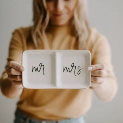 Sweet Water Decor Trays & Ring Dishes>Mr. and Mrs.