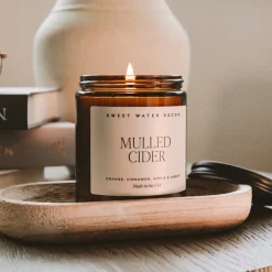Sweet Water Decor Candles|9 Oz Amber Jars>Mulled Cider - 9 oz