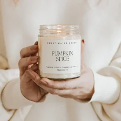 Sweet Water Decor Candles|9 Oz Clear Jars>Pumpkin Spice - 9 oz