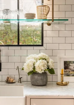 Afloral.com Florals & Greenery>Real Touch Hydrangea Stem