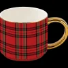 Sweet Water Decor Drinkware>Red Plaid 14 oz Mug