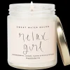 Sweet Water Decor Candles>Relax, Girl - 9 oz