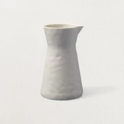 White Cliff Studio Rugs|Kitchen>Rugueux Stoneware Carafe Pitcher in Pearl
