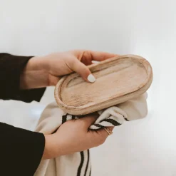 Sweet Water Decor Trays & Ring Dishes>Rustic Wood Tray | Dispenser Tray |