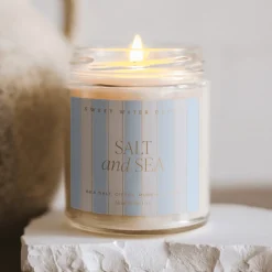 Sweet Water Decor Candles|Patterned Candles>Salt and Sea - 9 oz