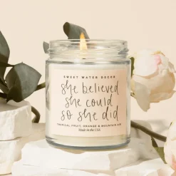 Sweet Water Decor Candles>She Believed She Could So She Did - 9 oz