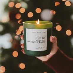 Sweet Water Decor Candles|15 Oz Matte Jars>Snow covered Pines - 15 oz